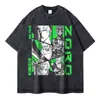 Camisetas do Shanks Vintage Lavada Anime One Piece Camiseta Overs