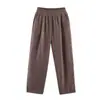 Ropa de Mujer al por Mayor Transfronteriza Estilo Europeo y Americano Verano 2026 Nueva Moda Pantalones Casuales Versátiles de Bloques de Color y Rayas para Mujer