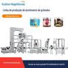 Linha de produção de enchimento automático de grânulos personalizado, porca de porca de aveia, tampa de rosca de frutas secas, máquina de enchimento de selagem de folha de alumínio