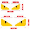 Ojos de diablito pegatinas para casco de coche pegatinas para motocicleta eléctrica ojos personalizados calcomanías para espejo retrovisor D42