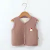 Chaleco de Felpa para Niños Primavera Otoño Invierno Chaleco Cálido sin Mangas para Bebé Cárdigan para Niños Capa para Bebés Ropa