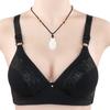 Nueva Ropa Interior Bordada de Encaje con Agujeros Transpirables para Mujer Estilo Simple para Mujeres de Mediana Edad y Mayores Sujetador de Talla Grande Sin Varillas Ropa Interior para Mujer