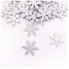 Confeti de copo de nieve de papel confeti plateado suministros para lanzar de mesa papel brillante decoraciones de fiesta de mesa di
