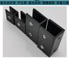 Aleación de Aluminio Espacial Clip en U para Vidrio Sub-Negro Accesorios de Baño Soporte de Partición de Capa Clip Fijo Sin Perforación
