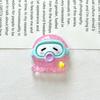 Pez payaso de playa luminoso de dibujos animados explosivos accesorios de resina funda de teléfono DIY pegamento de crema cargador carcasa protectora cabello