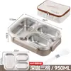 Caixa de almoço de aço inoxidável 316L, evita a mistura de sabores, segura para micro-ondas, adequada para trabalhadores de escritório, hermética e portátil, ideal para dormitórios estudantis
