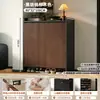 Zapatero estilo vintage para entrada de casa, nuevo modelo 2026, multicapa, resistente y duradero, hecho de panel ecológico de madera maciza, mueble para recibidor