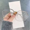 Gafas de moda que cambian de color y protegen de la luz azul para mujer, Monturas de gafas lisas retro de personalidad a la moda, Gafas de comercio exterior a la moda sin graduación para hombre