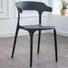 Sillas de Plástico Transfronterizas, Sillas de Respaldo Simple, Sillas para Oficina en Casa, Sillas de Comedor Comerciales, Sillas de Espera para Tiendas de Té de Leche, Sillas de Comedor, Sillas de Cuerno de Vaca