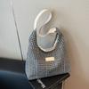 Bolso de Gran Capacidad para Mujer 2024 Invierno Nuevo Casual Hombro Axila Bolsa de Compras Trabajo Viajero Cuadros Bolso Tote