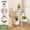 Soporte de Flores de Hierro Forjado Transfronterizo para Sala de Estar, Soporte de Planta Verde de Pie, Estante de Almacenamiento, Soporte para Macetas de Plantas y Suculentas de Balcón