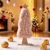 Árbol de Navidad Creativo de Perlas Decoración Navideña para el Hogar Fieltro de Lana Adornos de Madera Centro Comercial Navideño Regalos para Niños