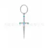 Colgante de Aleación de Titanio F136 Aretes de Cruz Espada Sagrada Pendientes Adornos para Orejas Joyería Venta al por Mayor Pendientes de Titanio
