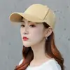 Chapéu de Sol Feminino Outono Estilo Coreano Fechamento Total Snapback Ajustável Marca Tendência Completamente Fechado Chapéu de Sol de Outono