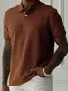 Camisa Polo de Manga Curta para Homem para Comércio Exterior Transfronteiriço, Estilo Old Money, Bonita e Descolada, Camiseta Lapela de Secagem Rápida para Fitness, Top Casual para o Verão