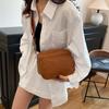 Bolso de Mujer Nuevo Moda Primavera y Otoño 2025 Simple Color Sólido Popular Ligero Casual Combinable Hombro Bandolera Bolso Cuadrado Pequeño