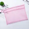 Bolsa de Arquivo de Nylon Transparente para Escritório Grande Capacidade Camada Dupla Bolsa de Informação Bolsa de Etiqueta Bolsa para Armazenamento de Cartas de Quebra-Cabeça de Brinquedo