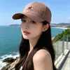 Nueva Gorra de Béisbol Bordada con Letras para Mujer, Sombrero de Sol Versátil Estilo Coreano para Primavera y Otoño, Circunferencia de Cabeza Grande, Gorra de Pico Adelgazante para Hombre