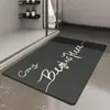 Tapete de Banheiro Simples de Cor Sólida em Lama Diatomácea para Casa, Box de Banho, Absorvente de Água, Secagem Rápida, Antiderrapante, Resistente à Sujeira, Resistente ao Desgaste