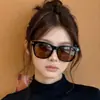 2026 Gafas de Sol Retro Europeas y Americanas de Marco Grande Nuevas para Mujer Tendencia Frescas Versátiles Ropa Urbana Accesorio para Fotos Protección Solar Protección UV Gafas de Sol para Hombre