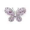 Nuevo Broche de Mariposa de Lujo Ligero de Cuatro Colores con Microincrustaciones de Zircón Elegante Clásico Combinable Pin de Insecto Accesorios para Hombres y Mujeres