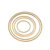 Accesorios de joyería de cobre para bricolaje, ropa, joyería, material metálico, anillo sólido, anillo de cobre fino sin boca, anillo redondo de cobre puro
