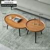 Mesa de Centro para Sala de Estar, Mesa Lateral para Sofá, Mesa Pequena com Pés de Madeira, Mesa Redonda para Chá, Móveis para Chá, Mesa Redonda Multifuncional, Moderna e Simples