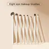 Set de 5 Brochas para Sombras de Ojos Yun Ci, Brocha para Rubor, Brocha para Sombras de Nariz, Brocha Mezcladora para Maquillaje de Ojos, Brocha de Maquillaje de Hoja para Delineador de Ojos