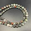 Venta directa de fábrica Piedra de sangre africana cuentas sueltas cuentas redondas pulsera collar accesorios piedra natural cuentas semiacabadas venta al por mayor
