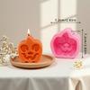 Molde de Vela Aromática con Expresión de Calabaza de Halloween DIY Molde para Hornear Pasteles Molde para Jabón