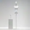 Maniquí de Vestido de Novia para Mujer de Medio Cuerpo Soporte de Exhibición en Ventana Cuerpo Humano Falso Maniquí Negro de Cuerpo Completo para Exhibición de Vestidos