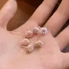 Aretes de Aguja de Plata con Flor Rosa Rosa de California para Mujer 2025 Nuevo Estilo Aretes Elegantes Diseño Nicho de Lujo Ligero