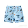 Nuevos bañadores para niños de 6 meses a 4 años, Estampado de Animales Marinos, Estampado a Cuadros, Shorts de Playa Transfronterizos para Bebés Niños