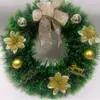 Decoraciones navideñas directas de fábrica Corona navideña Adornos artesanales navideños Corona colgante para puerta de árbol de Navidad