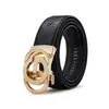 Cinturón para hombre de alta gama con hebilla automática de aleación, cinturón de piel de vaca repujada para hombre, cinturón sencillo casual para hombre, cinturón para pantalón de hombre listo para la venta