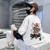 Camiseta de Algodão Manga Curta para Meninos Desenho Animado Novo Estilo para Crianças Médias e Grandes, Tops Bonitos de Algodão Puro para Meninos no Verão, Camisetas, Roupas Infantis