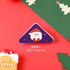 Clip Triangular de Navidad de Dibujos Animados Regalo Navideño Papelería para Estudiantes Clip para Notas Regalo de Navidad Clip Acrílico