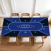 Tapete Rectangular para Mesa de Texas Hold'Em Mantel para Mesa de Texas Hold'Em para Jugar Póker Escritorio Engrosado Mantel Azul y Verde Antideslizante Transfronterizo