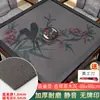 Mantel de Mahjong, Accesorios de Mantel para Máquina Automática de Mahjong, Diseño de Piel de Vaca, Engrosado, Sin Fichas Impresas, Tapete de Tela de Mahjong para Mesa