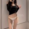 Calcinha Simples de Cintura Baixa Estilo Japonês, Fenda Alta Feminina, Entrepernas de Algodão Puro para Meninas, Puro Desejo, Lingerie Feminina de Aparência Sofisticada
