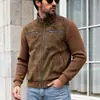 Otoño 2026 Transfronterizo Amazon Chaqueta Corta con Cuello Alto 3D para Hombre Top Casual Abrigo Trendy Estilo Coreano