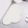Tapete de chão fofo de nuvem para banheiro, antiderrapante, secagem rápida, tapete de chão para porta de banheiro, absorvente, tapete de chão para lavatório, secagem fácil, resistente ao desgaste