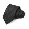 Gravata Masculina Poliéster Seda Bordada Amarrada à Mão Gravata Masculina Transfronteiriça Mais Vendida 8cm Gravata Masculina de Alto Padrão Fábrica de Shengzhou