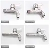 Grifo de Acero Inoxidable 304, Grifo de Lavadora de Apertura Rápida de 1/2 Pulgada, Caño Extendido, Grifo de Doble Uso con una Entrada y Dos Salidas