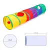 Túnel Prático para Gatos Tubo para Pets Brinquedo Dobrável para Brincar Interno Externo Brinquedos para Filhotes de Gato para Quebra-Cabeça Exercícios Esconderijo Treinamento