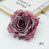 Flores de Rosa Copo de Nieve Estilo Europeo 10 cm Rosas de Diamante Simulado Material para Arreglo de Flores de Fondo de Boda Caja de Flores con Flores