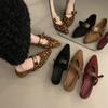 Nuevos Zapatos Mary Jane de Primavera y Otoño 2024 con Altura Aumentada
