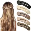 Presilha Grande para Franja Amazon, Presilha Bico de Pato Macaron Fashion, Presilha Lateral para Maquiagem Sem Marcas, Presilha de Cabelo Transparente para Fios Soltos