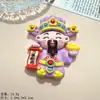 Accesorios Festivos de Resina del Dios de la Riqueza Materiales para Broche de Pelo DIY, Funda de Teléfono, Llavero, Decoración de Tablero de Coche