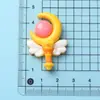 Desenho Animado Brilhante Menina Mágica DIY Acessórios de Resina Joias Grampo de Cabelo Feito à Mão Capa de Celular Copo de Água Adorno de Cabeça